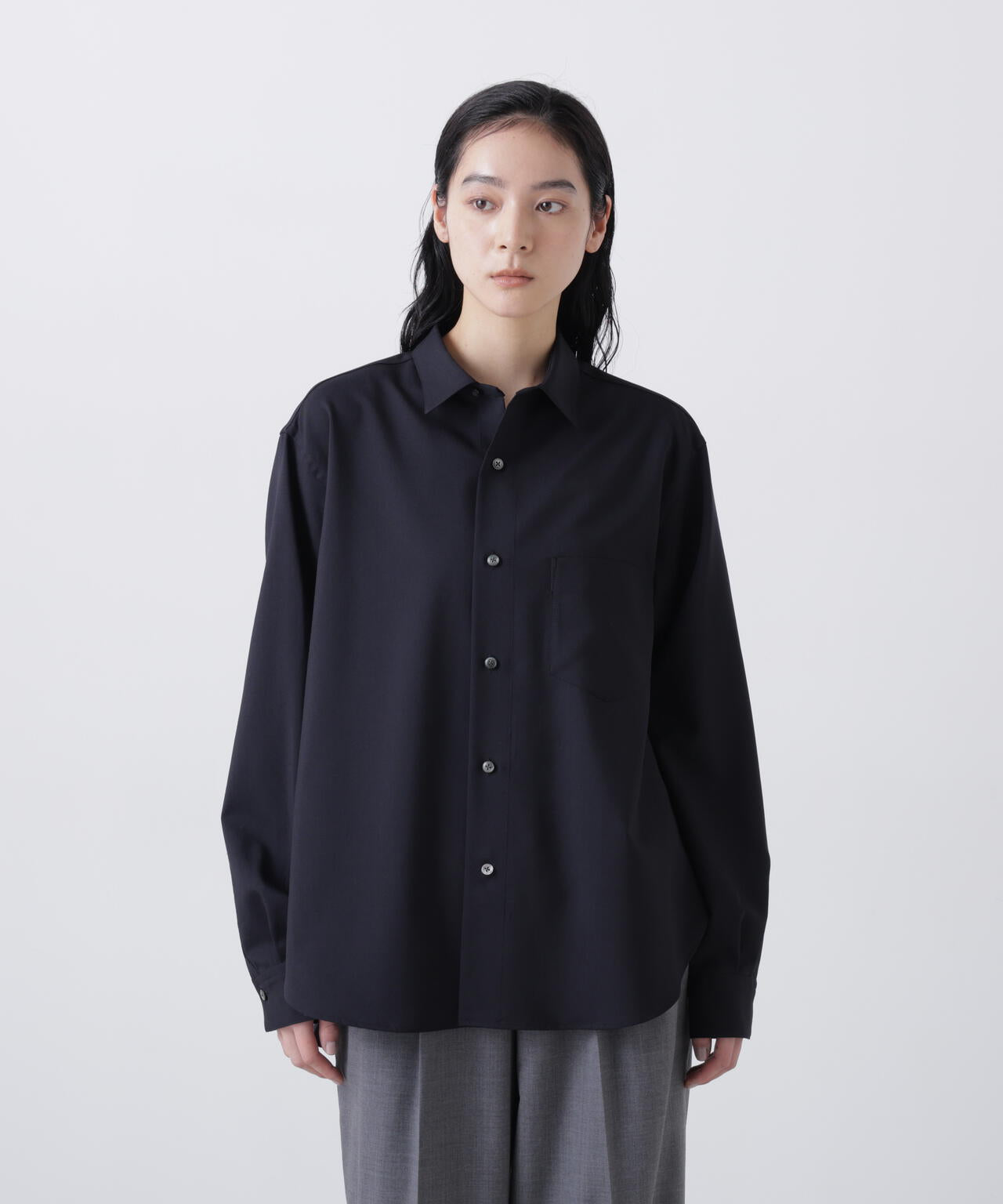 THE LIBRARY / [UNISEX] WOOL TROPICAL SHIRT | THE LIBRARY（ザ