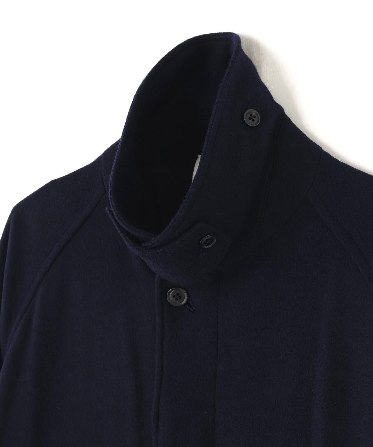 THE LIBRARY / [UNISEX] SUPER100'S WOOL MELTON BAL COLLAR COAT
