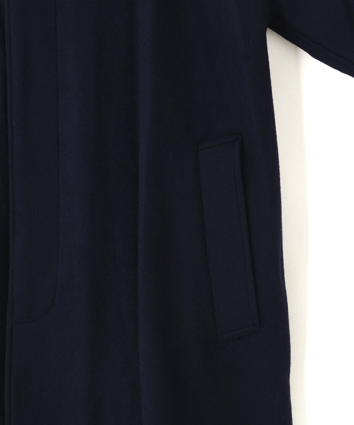 THE LIBRARY / [UNISEX] SUPER100'S WOOL MELTON BAL COLLAR COAT