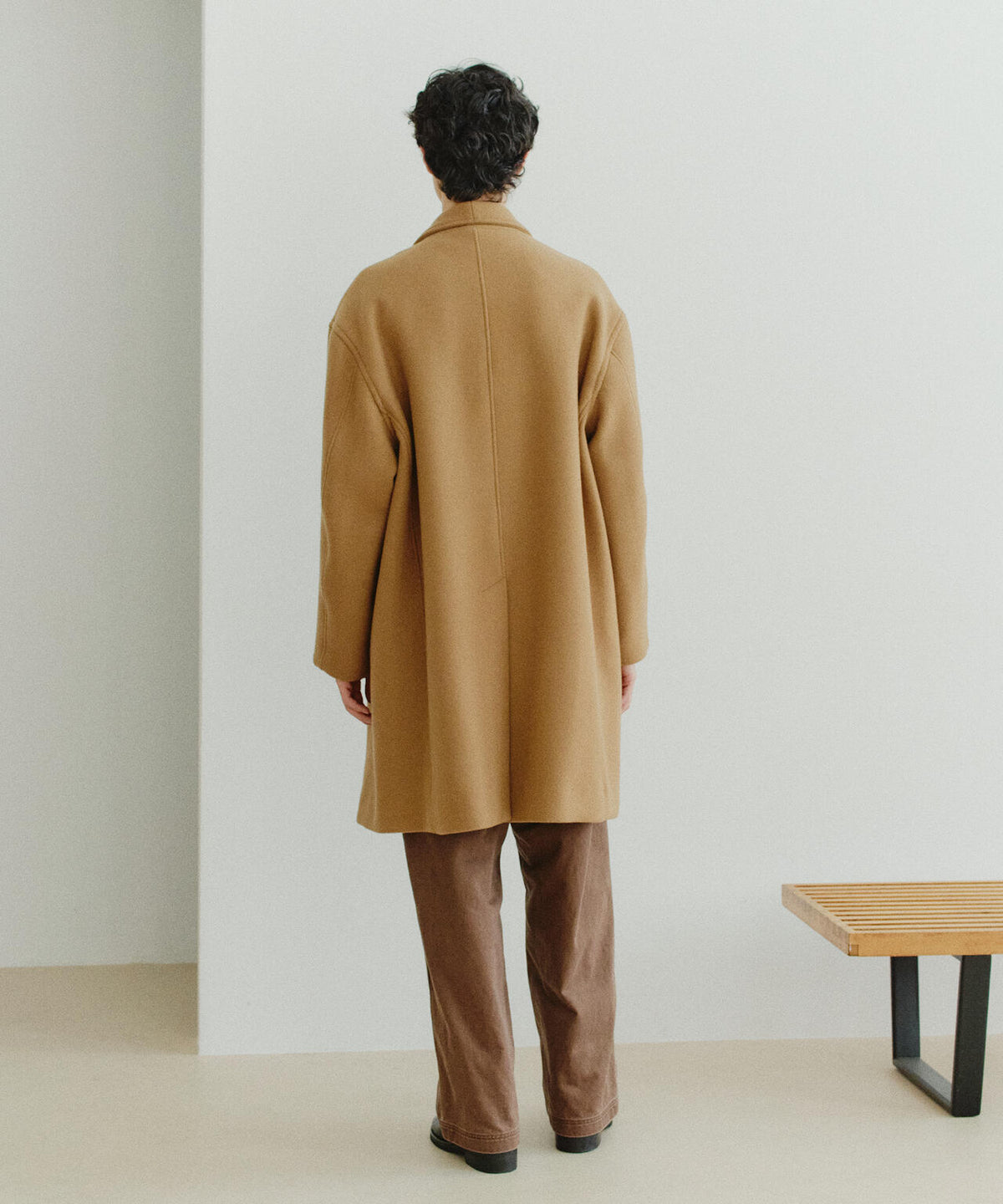 THE LIBRARY / [UNISEX] WOOL MELTON SHAWL CLLAR COAT