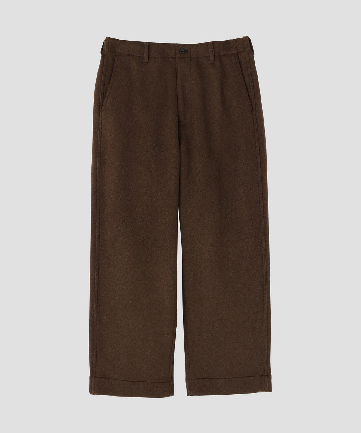 THE LIBRARY / [UNISEX] WOOL MELTON TROUSERS