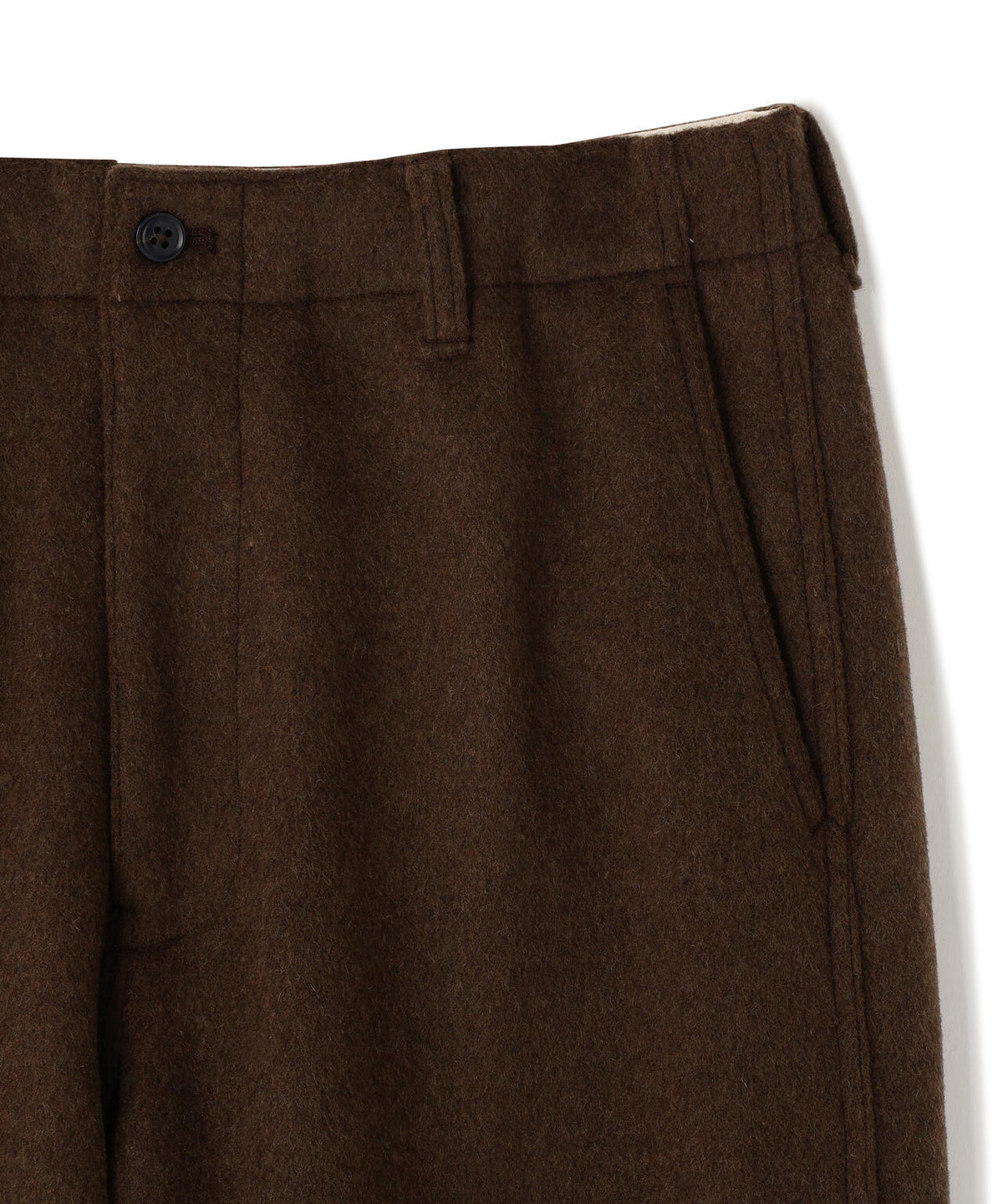 THE LIBRARY / [UNISEX] WOOL MELTON TROUSERS