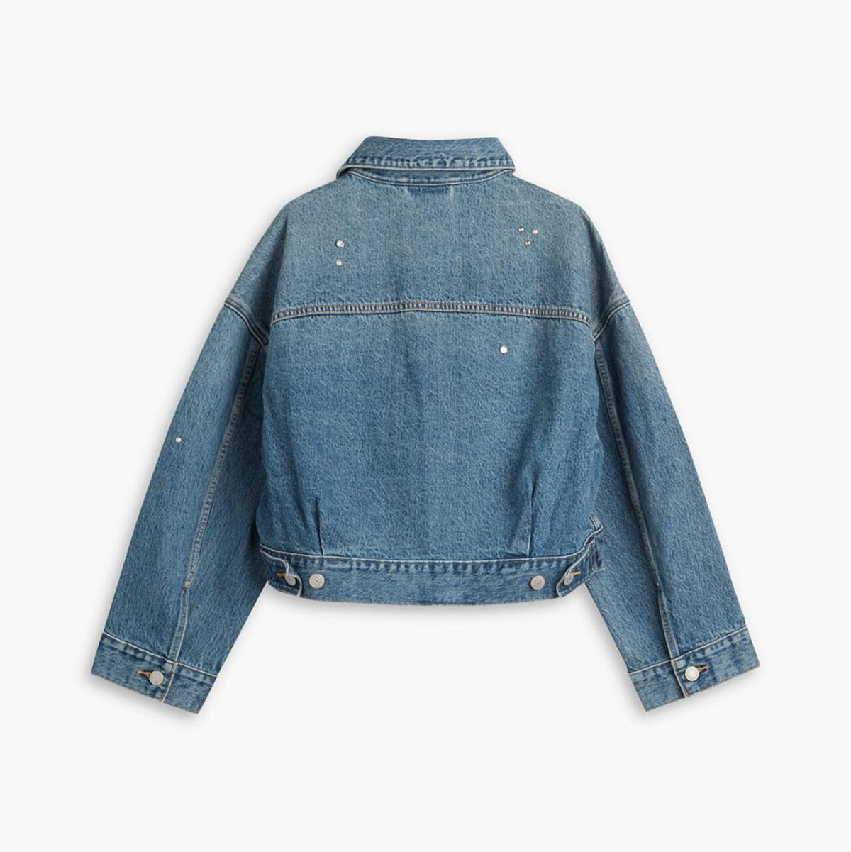 LOOSE CROP TRUCKER ラインストーン
