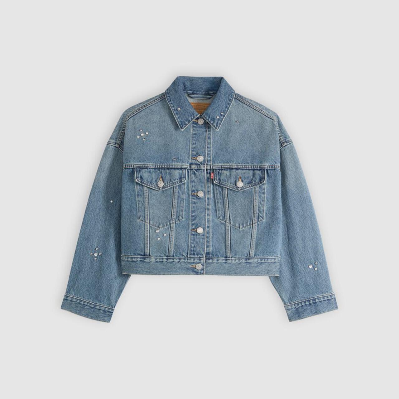 LOOSE CROP TRUCKER ラインストーン ｜【公式】通販mix.tokyo