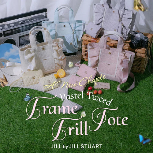 A New Chapter Pastel Tweed Frame Frill Tote | JILL by JILL STUART |