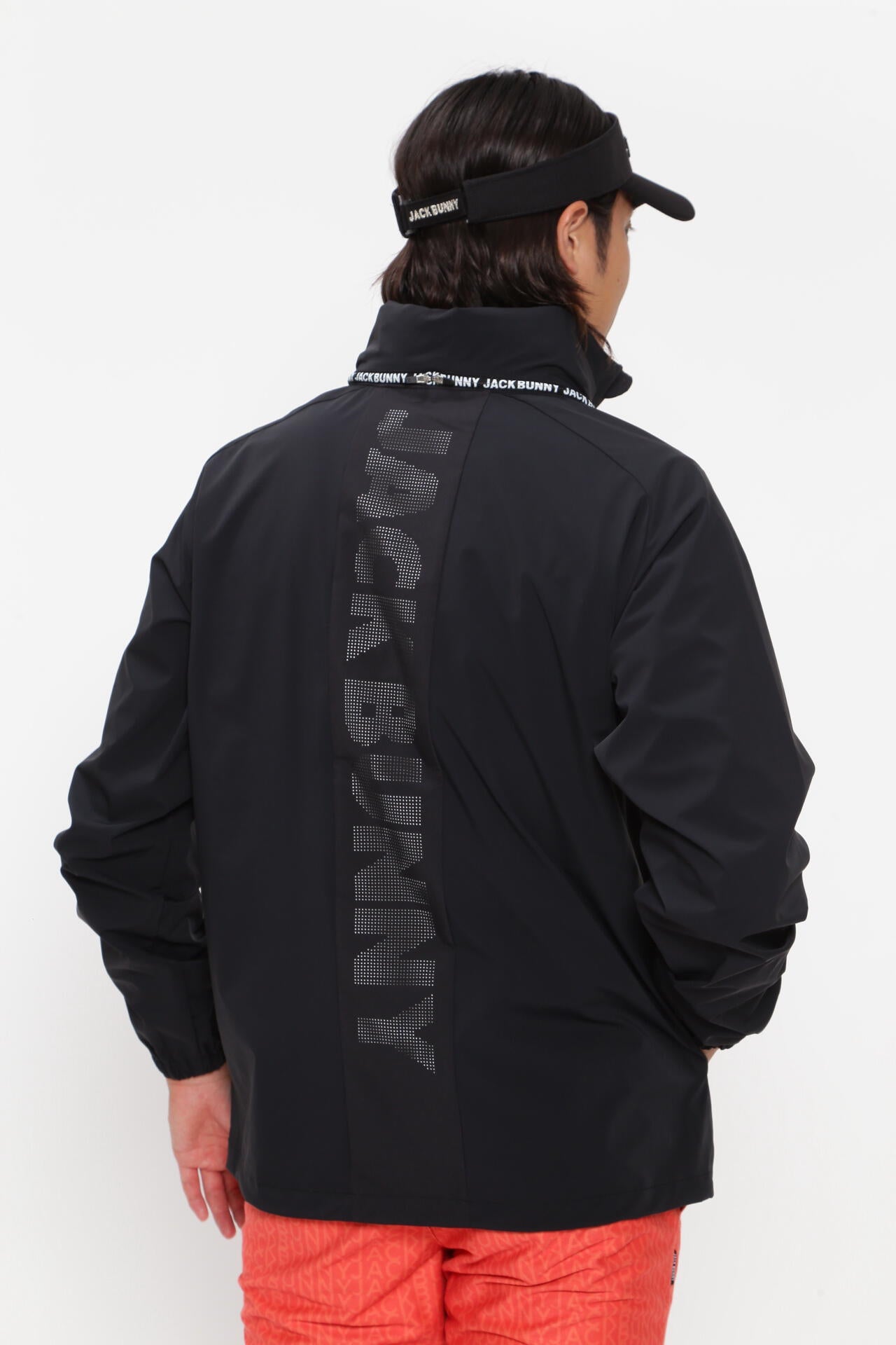 【新品】Jack Bunny ブラックジャケット【1】(158〜166cm) ナイロンストレッチ 3レイヤージャケット | Jack Bunny!!（ジャック