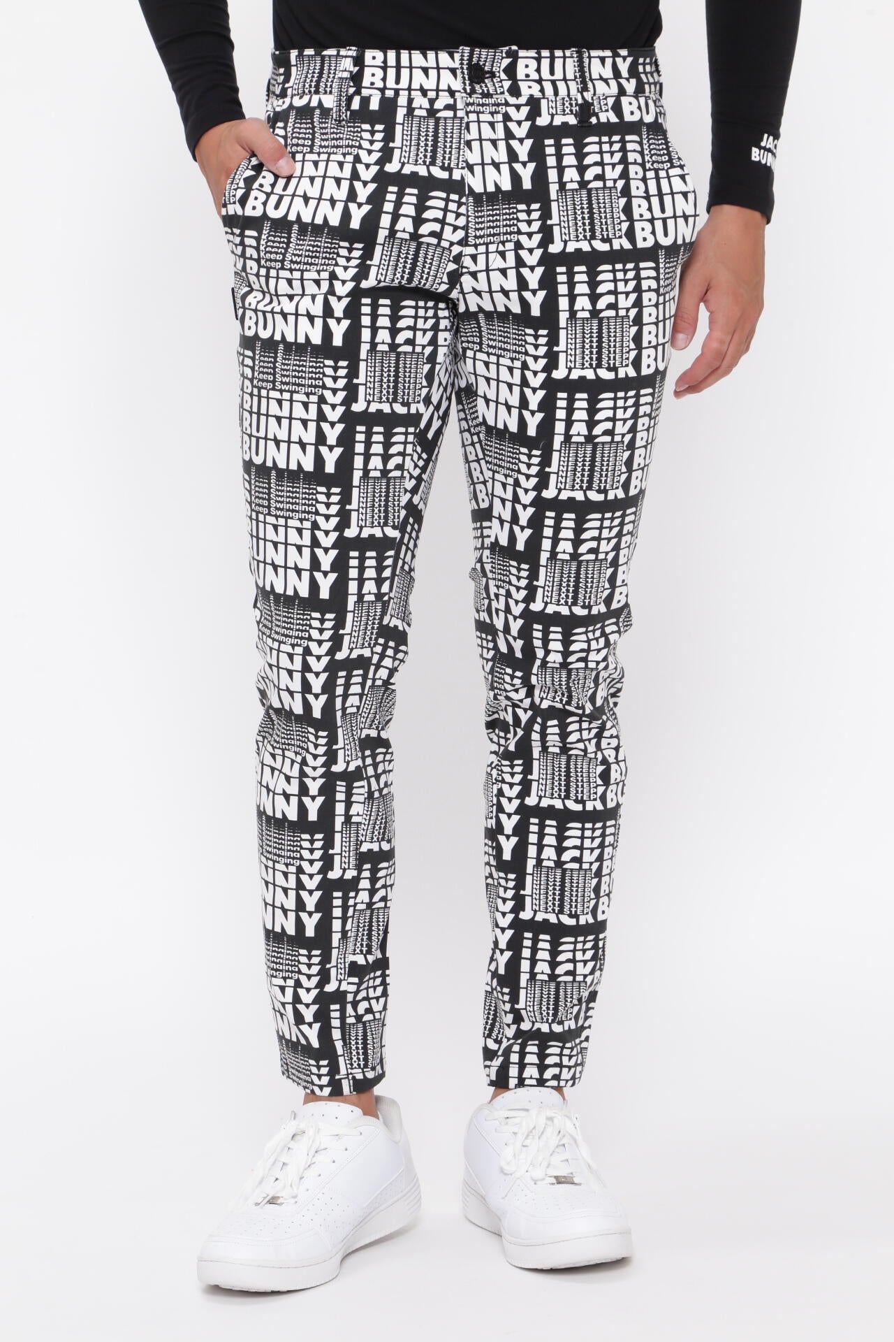 Jack Bunny!! 総柄プリント2WAYストレッチツイルパンツ 総柄プリント2WAYストレッチツイルパンツ | Jack Bunny!!（ジャック