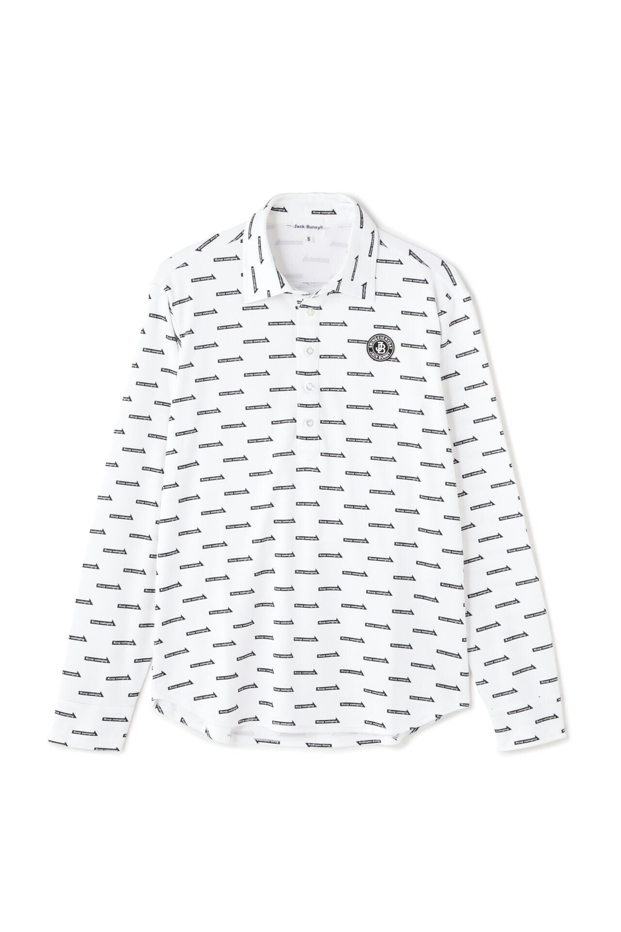 カノコダンボール 総柄プリント 長袖ポロシャツ | Jack Bunny