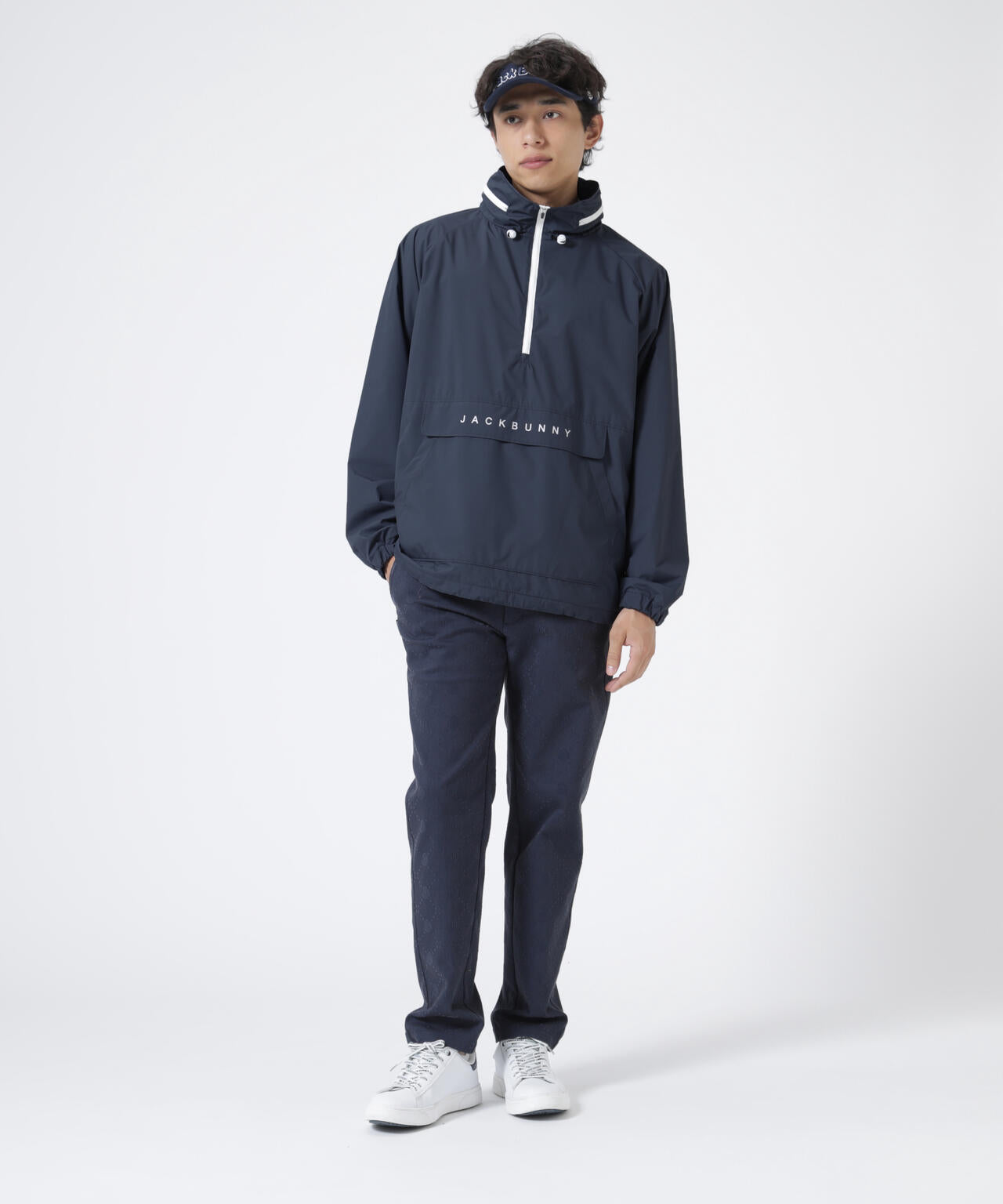 Octa裏地 ハーフジップブルゾン