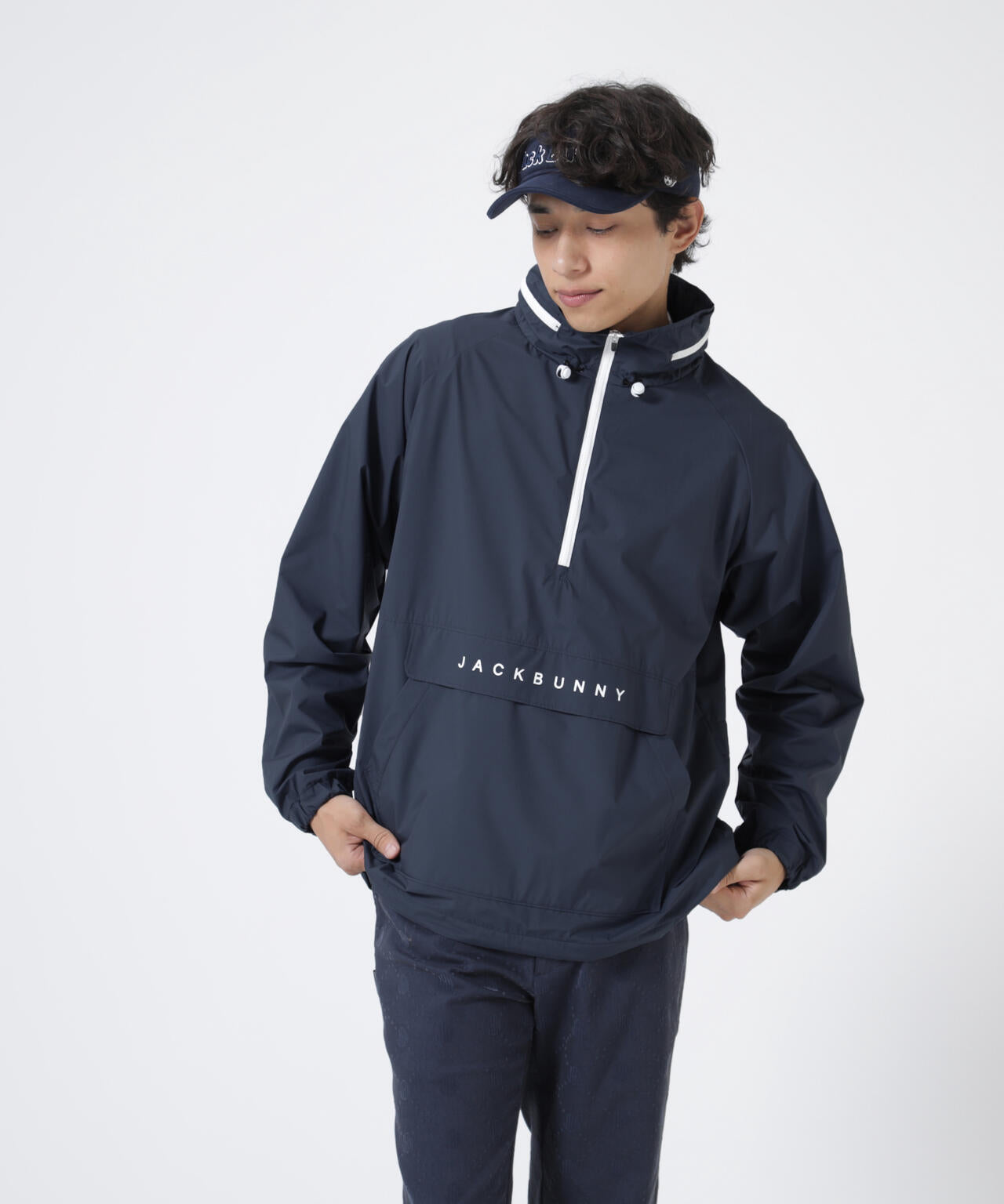 Octa裏地 ハーフジップブルゾン