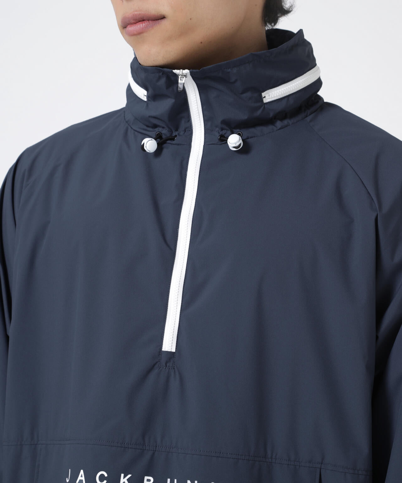 Octa裏地 ハーフジップブルゾン