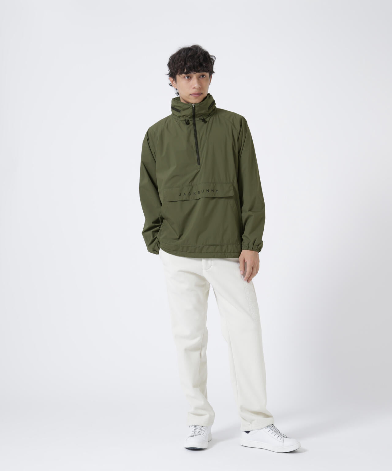 Octa裏地 ハーフジップブルゾン