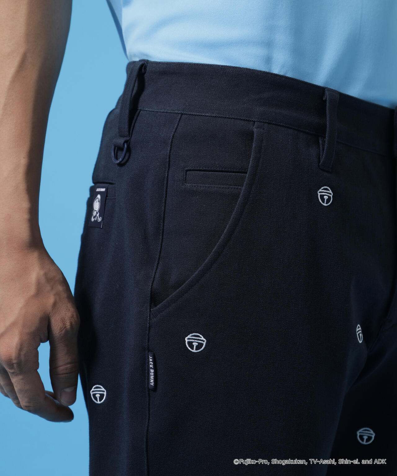 【ドラえもん】2WAYストレッチツイル総柄ロングパンツ