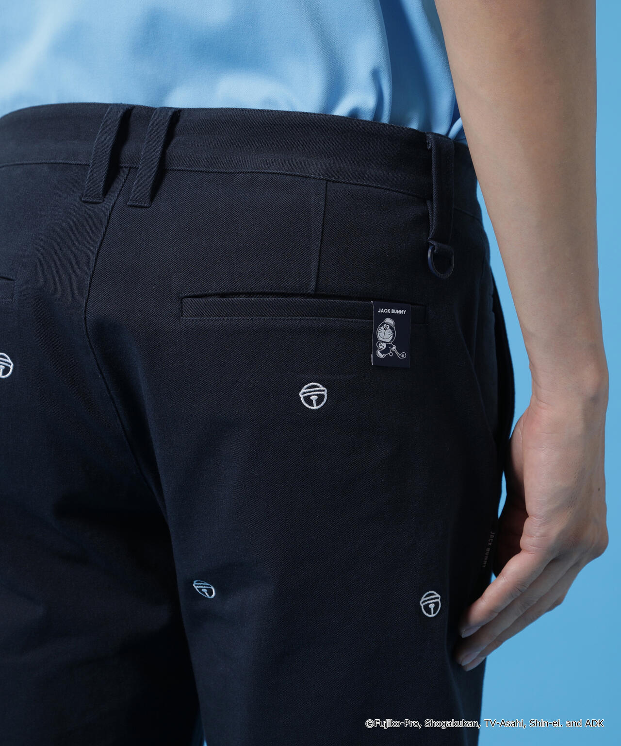 【ドラえもん】2WAYストレッチツイル総柄ロングパンツ