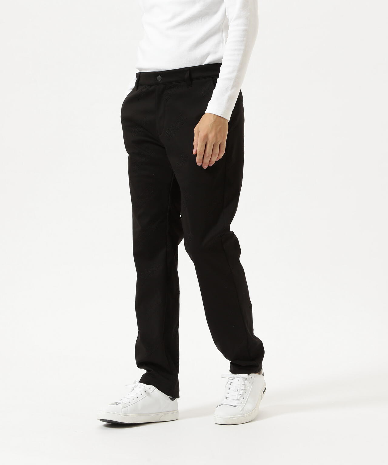 ラミネートスムース 裏地付きロングパンツ