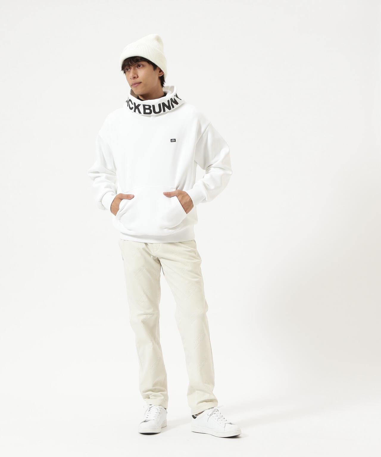 ラミネートスムース 裏地付きロングパンツ