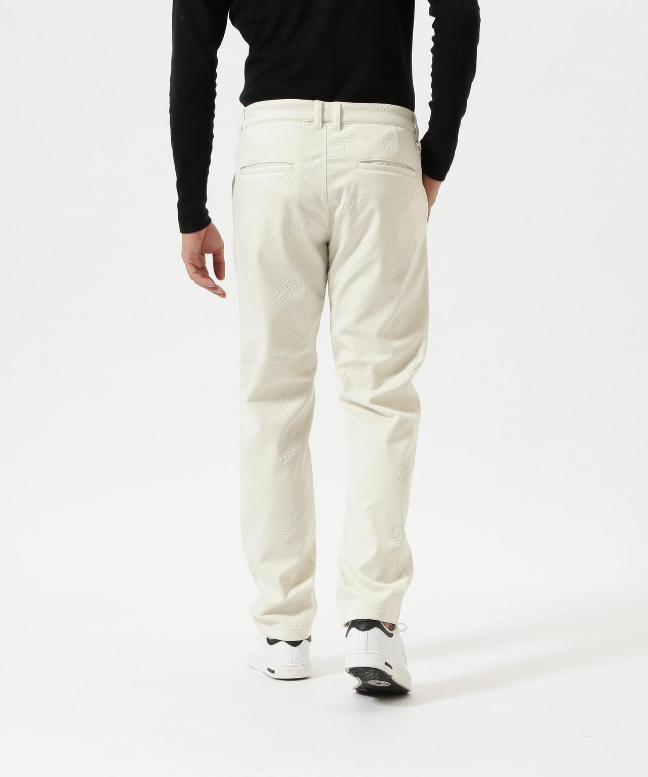 ラミネートスムース 裏地付きロングパンツ