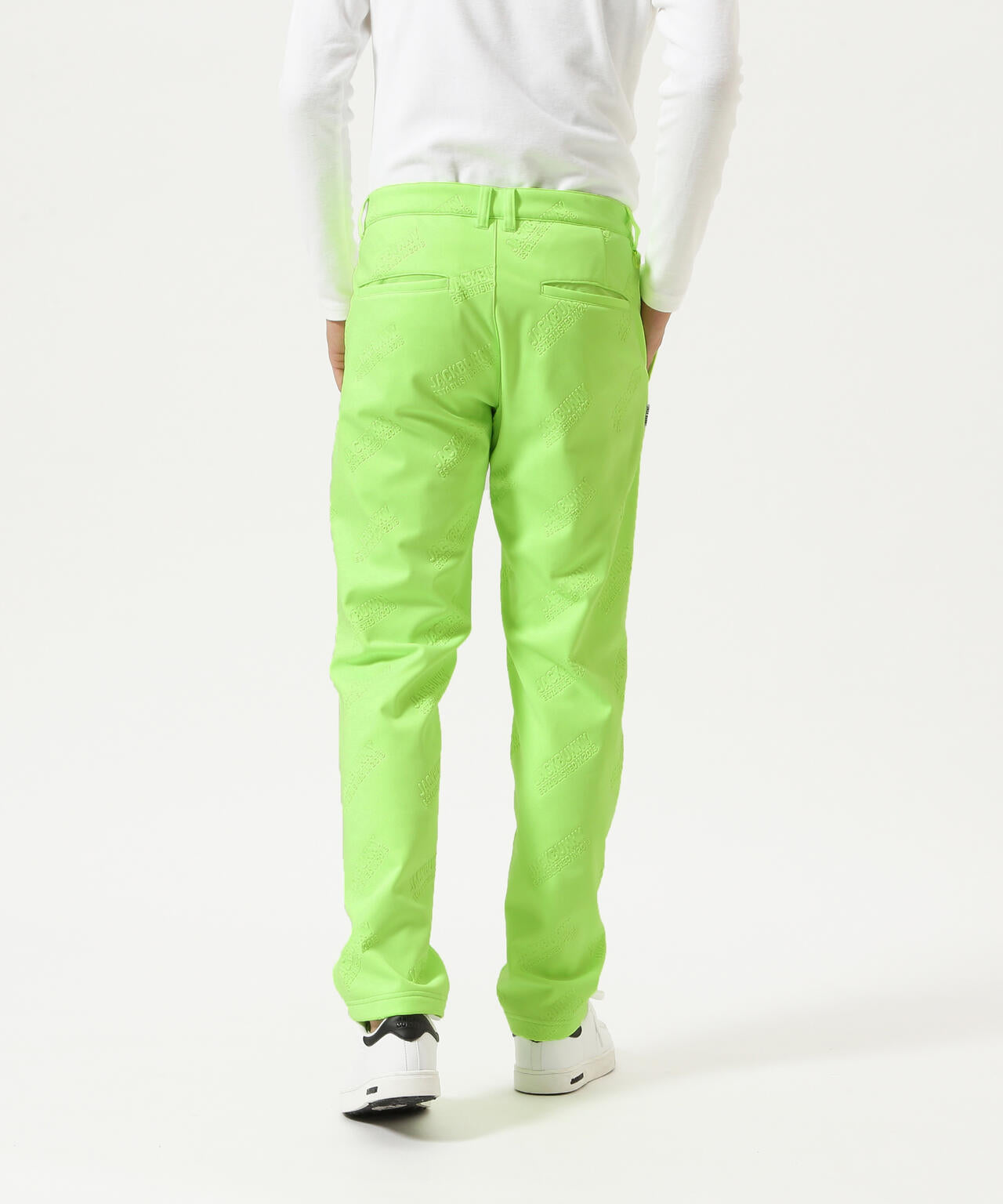 ラミネートスムース 裏地付きロングパンツ