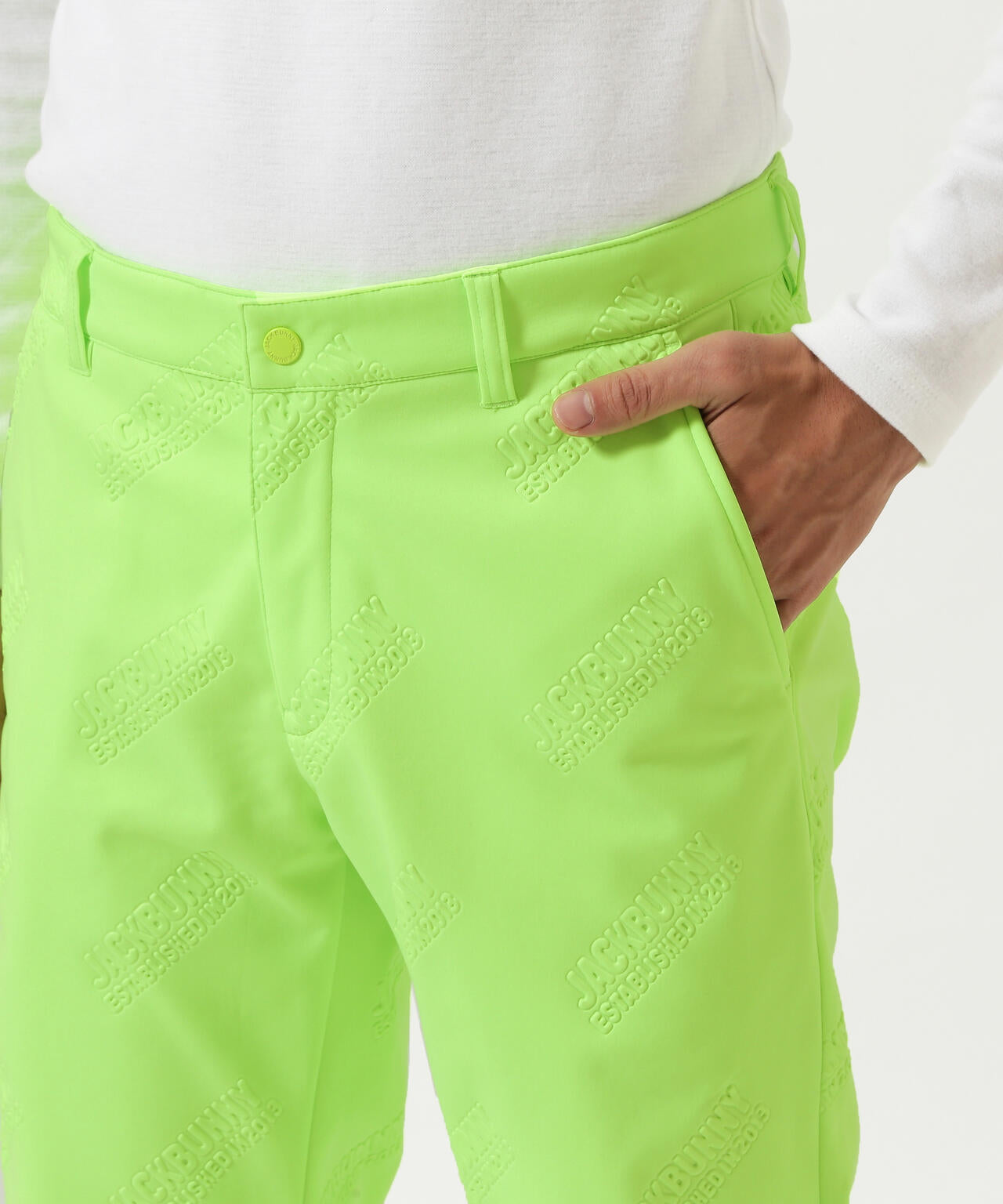 ラミネートスムース 裏地付きロングパンツ | Jack Bunny!!（ジャック