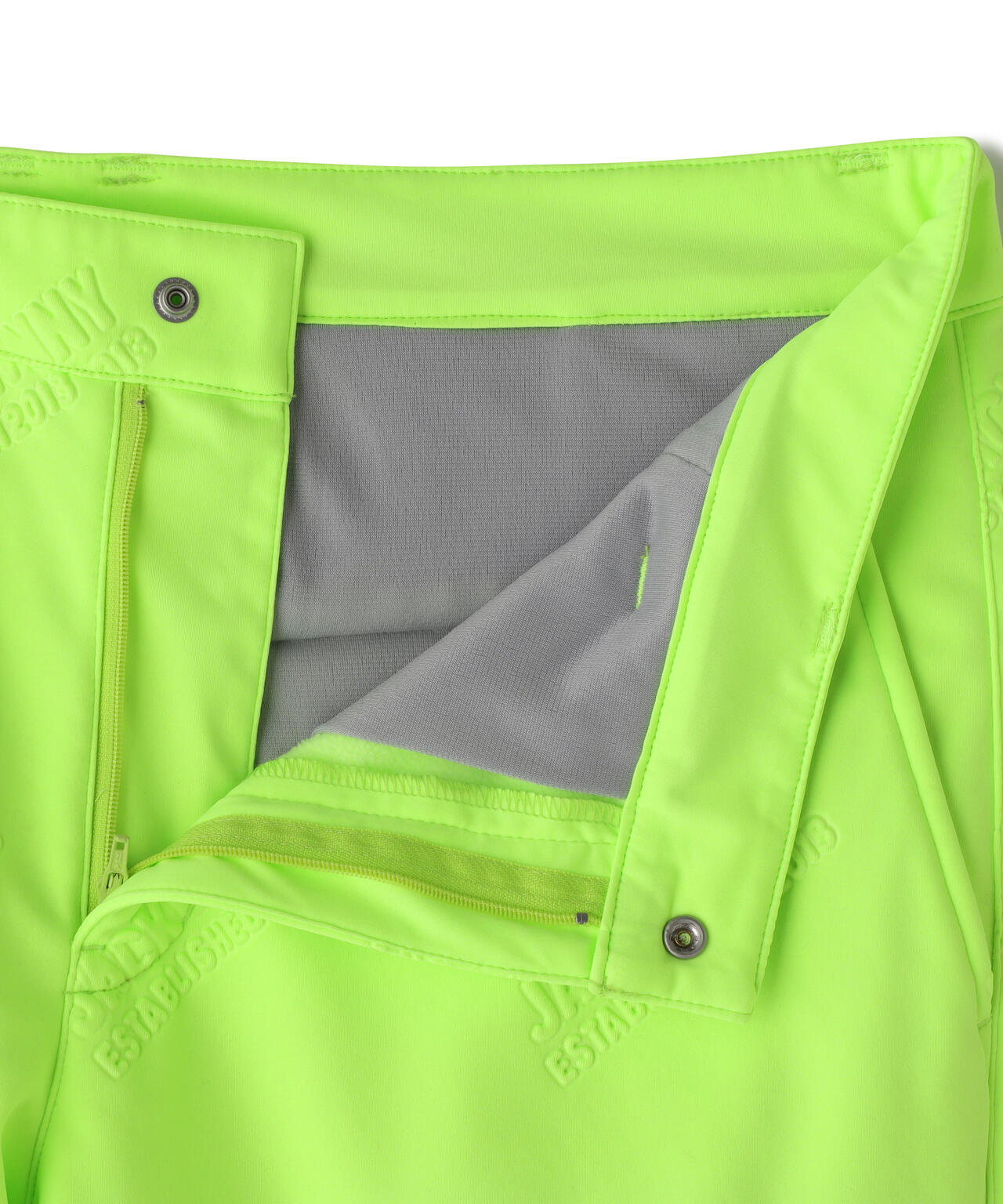 ラミネートスムース 裏地付きロングパンツ