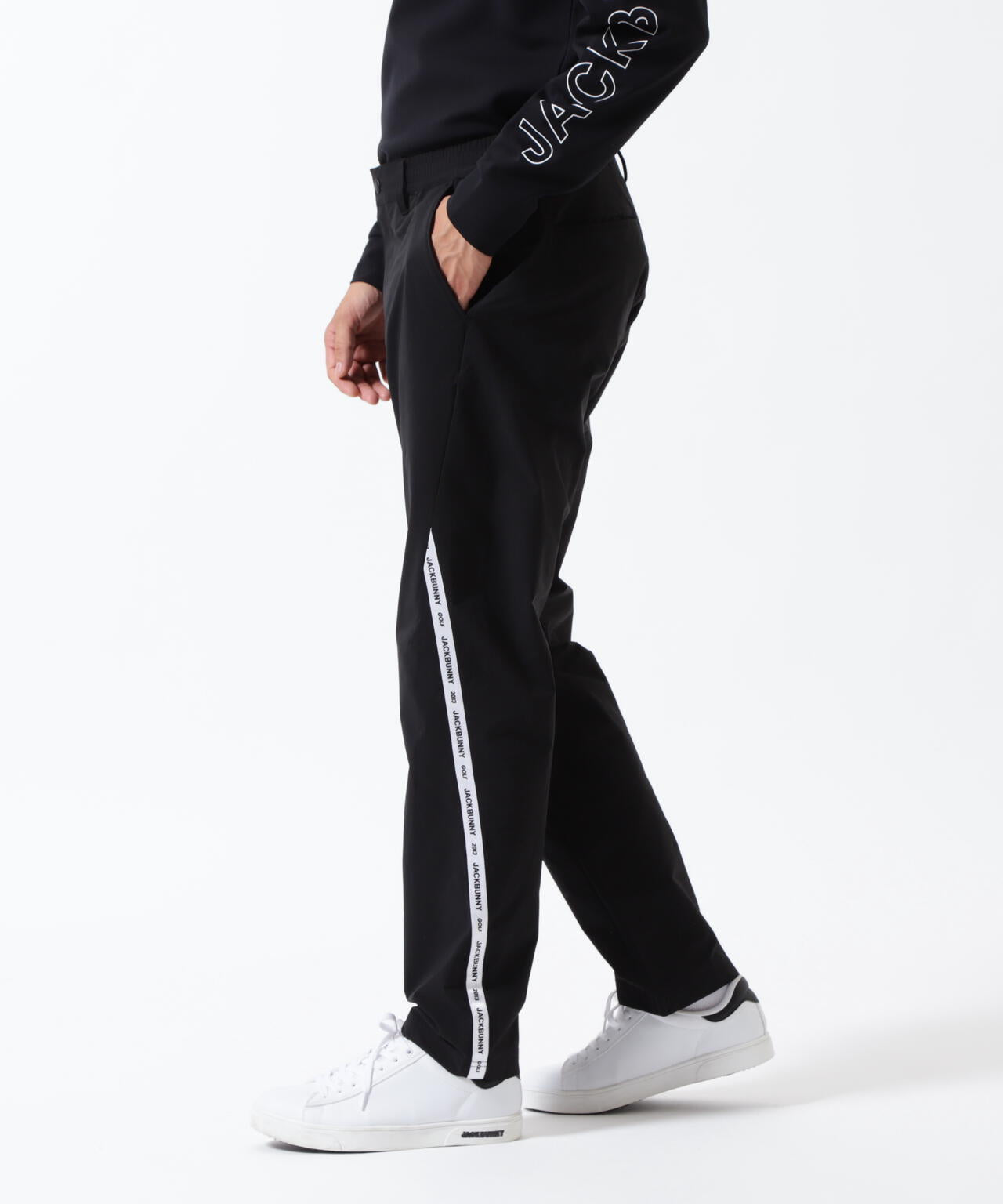 Jack Bunny!! メンズパンツ サイズ4 黒 JACK BUNNY!! - 【新品、未使用】ジャックバニー パンツ メンズ サイズ