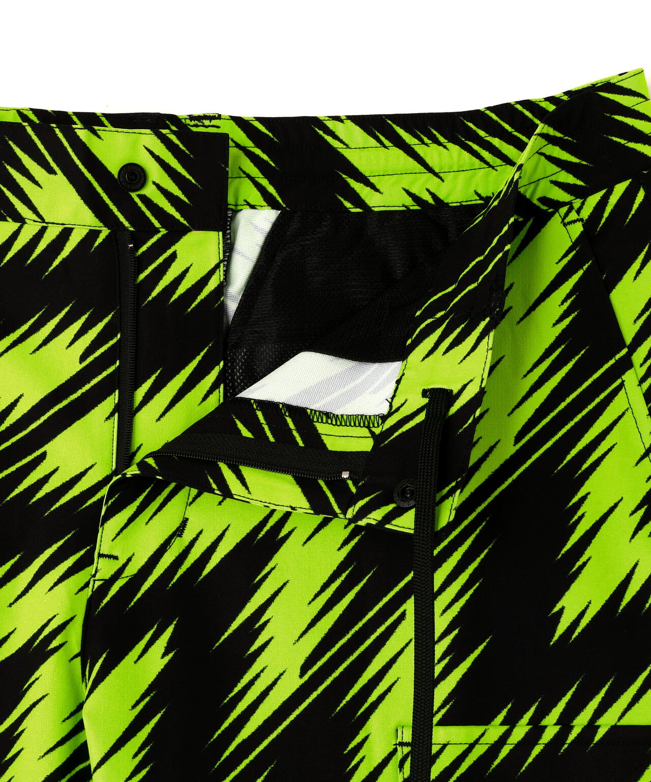 ストレッチ二重織プリント ロングパンツ