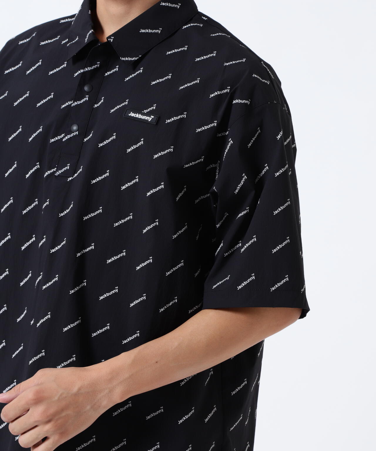 ナイロンタフタ半袖ポロシャツ