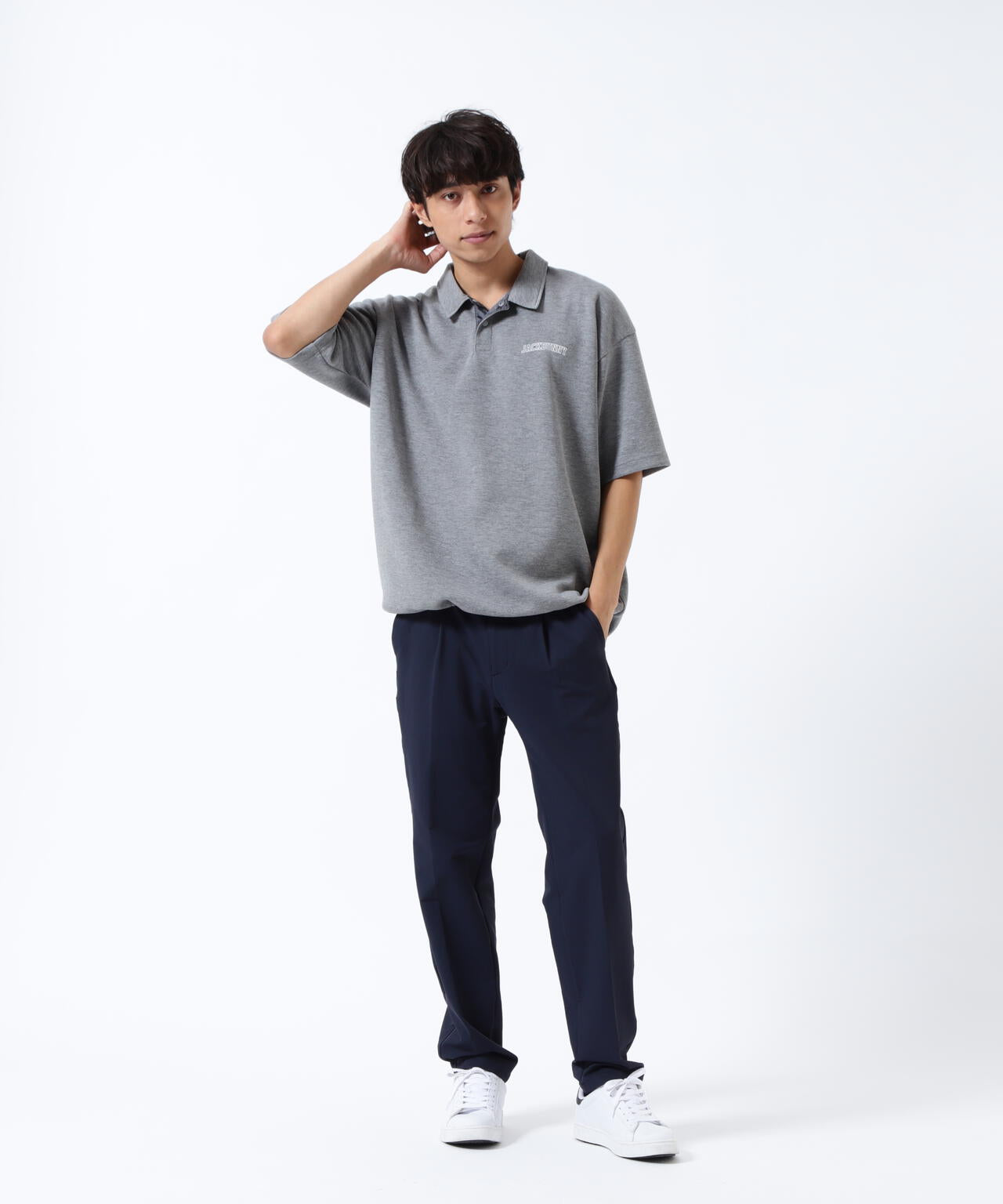 T/Rダンボール五分袖ポロシャツ