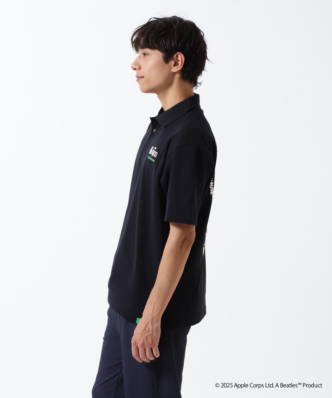 The BEATLES ×Jack Bunny!!】メッシュ天竺半袖ポロシャツ | Jack Bunny