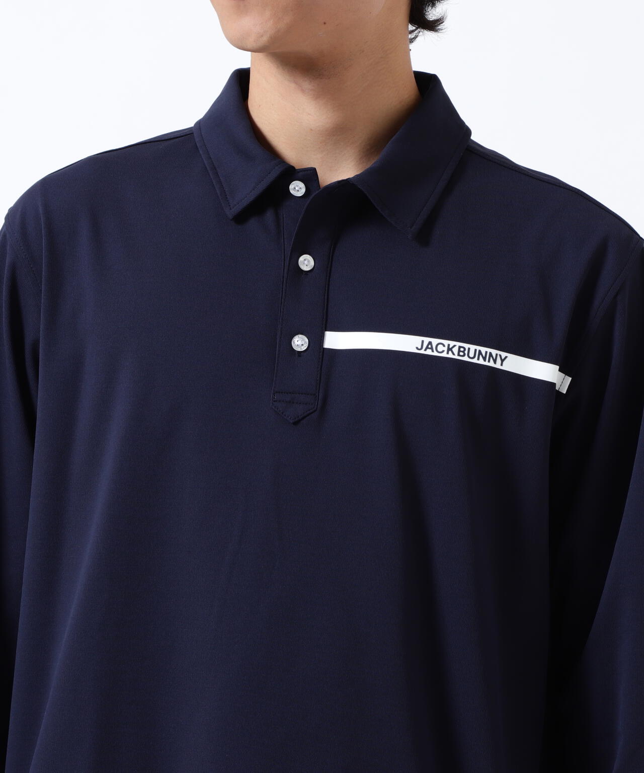 36Gスムース長袖ポロシャツ