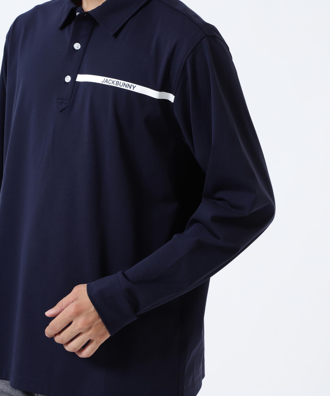 36Gスムース長袖ポロシャツ