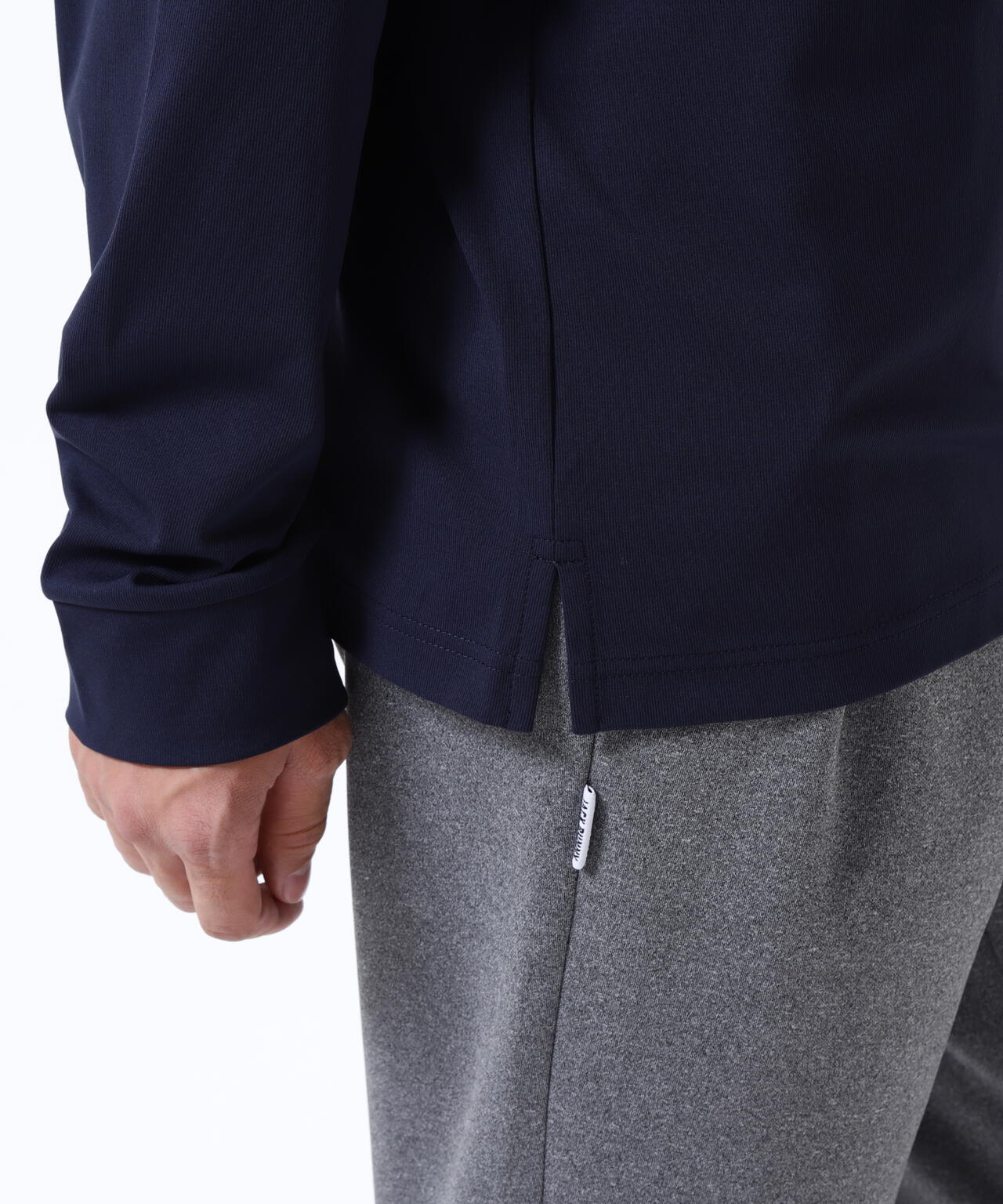 36Gスムース長袖ポロシャツ