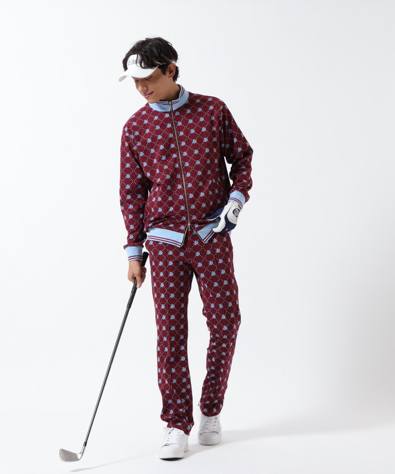 ロゴ モノグラムジャガードブルゾン | Jack Bunny!!（ジャックバニー