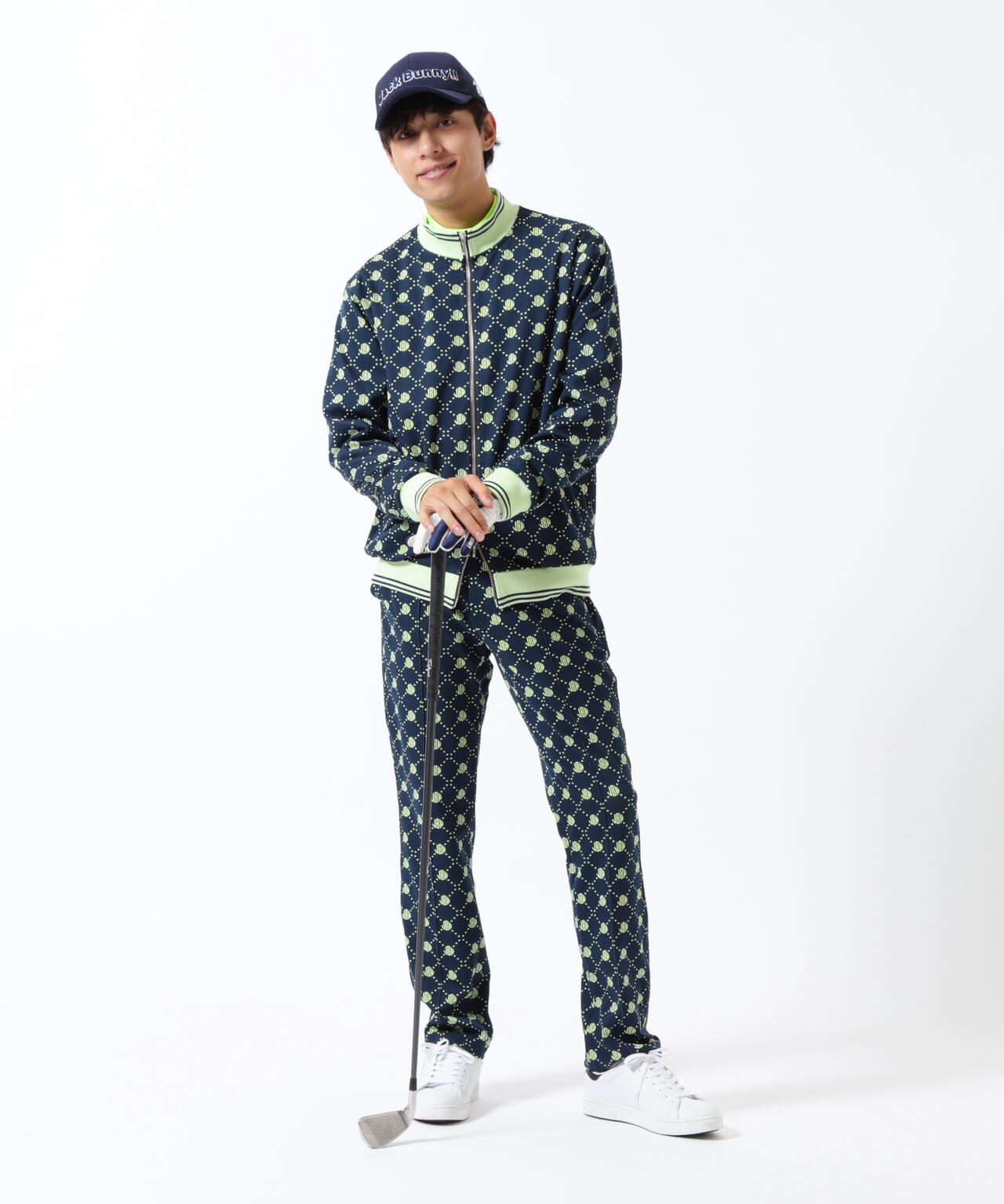 ロゴ モノグラムジャガードブルゾン | Jack Bunny!!（ジャックバニー