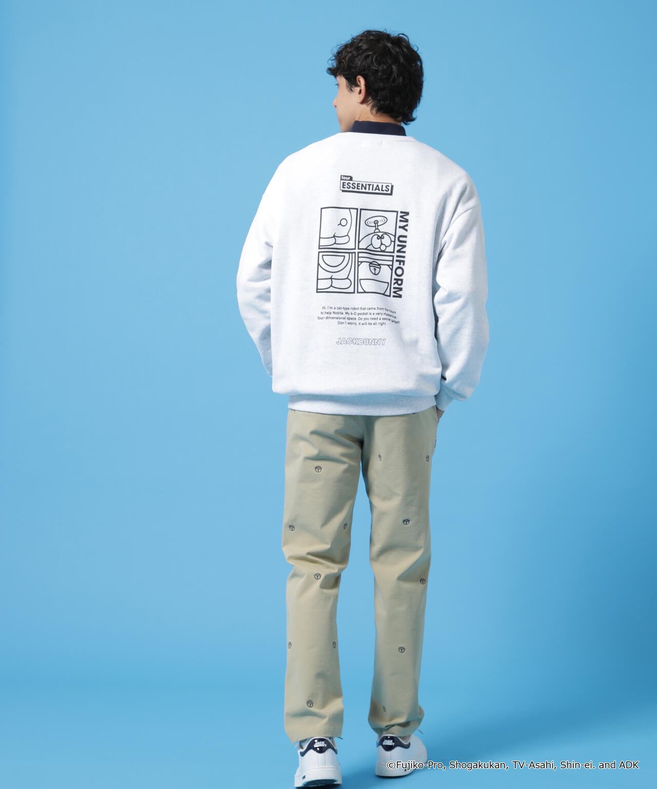 【ドラえもん】T/C裏毛長袖クルーネックスウェットプルオーバー