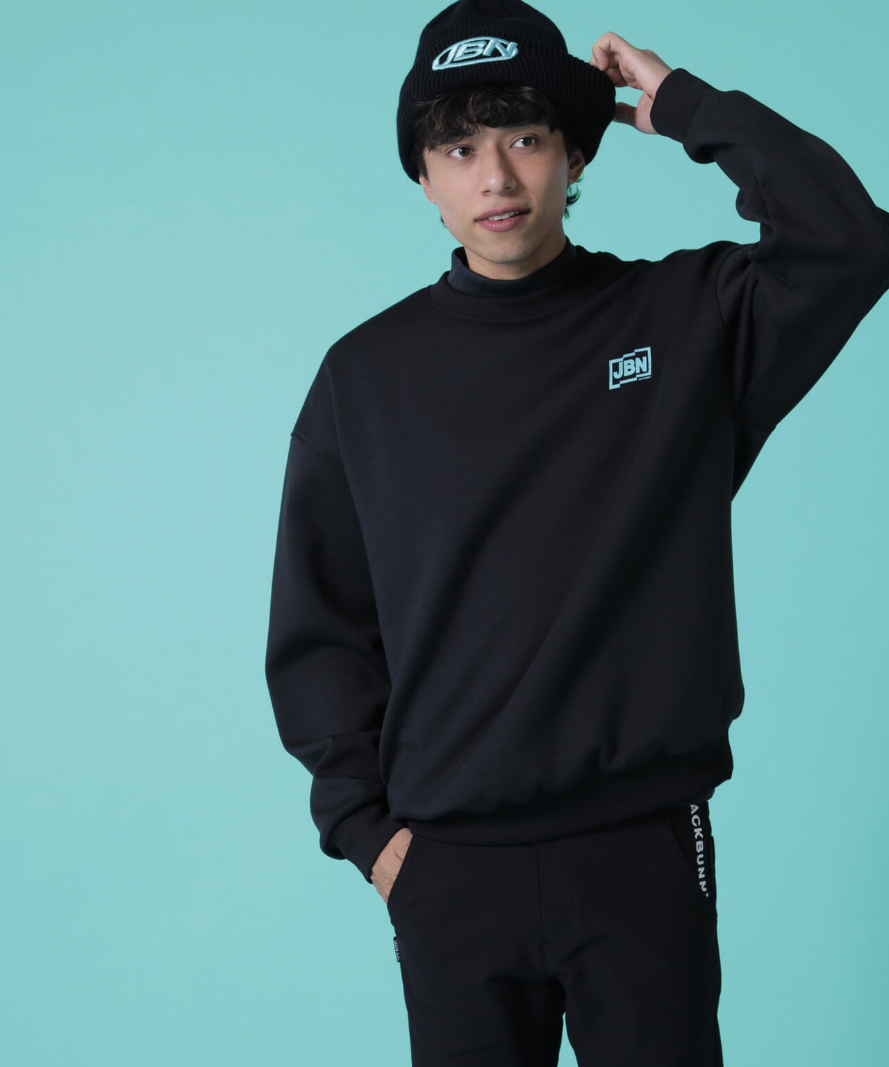 【JBMINT】オクタ裏地付きダンボール長袖スウェットプルオーバー