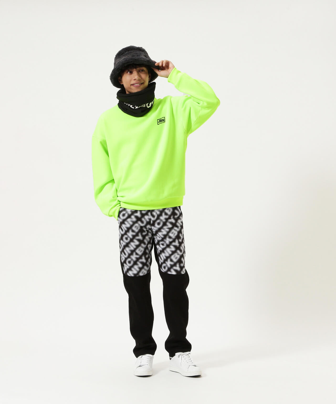 【JBMINT】オクタ裏地付きダンボール長袖スウェットプルオーバー