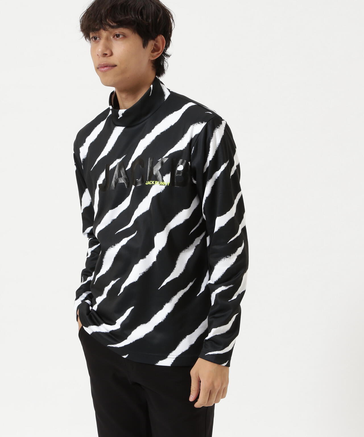 美品　Jack Bunny!! ジャックバニー　モックネック長袖 サイズ5 KARUISHI長袖モックネックカットソー | Jack Bunny!!（ジャック