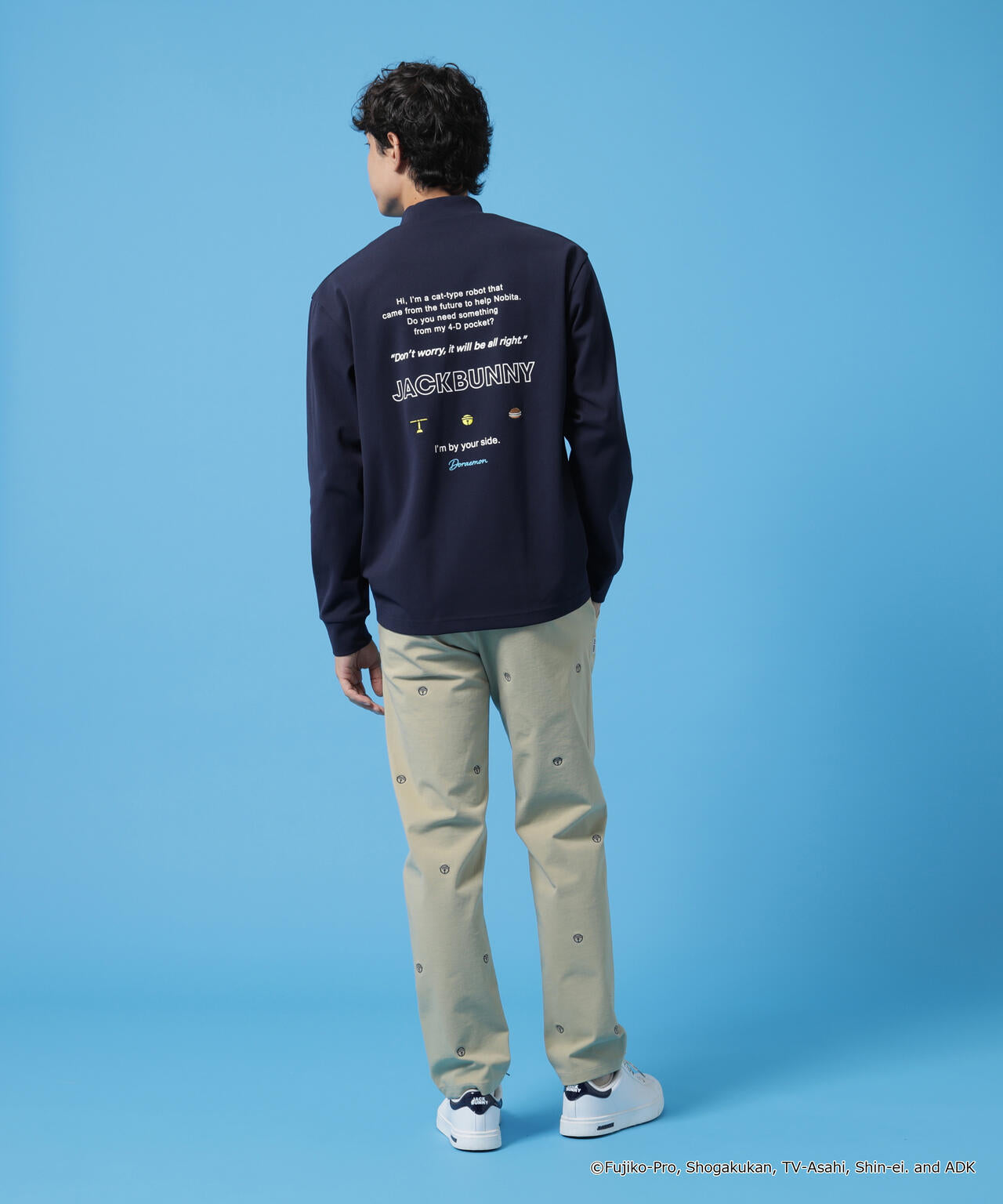 ドラえもん】PE天竺長袖モックネックカットソー | Jack Bunny