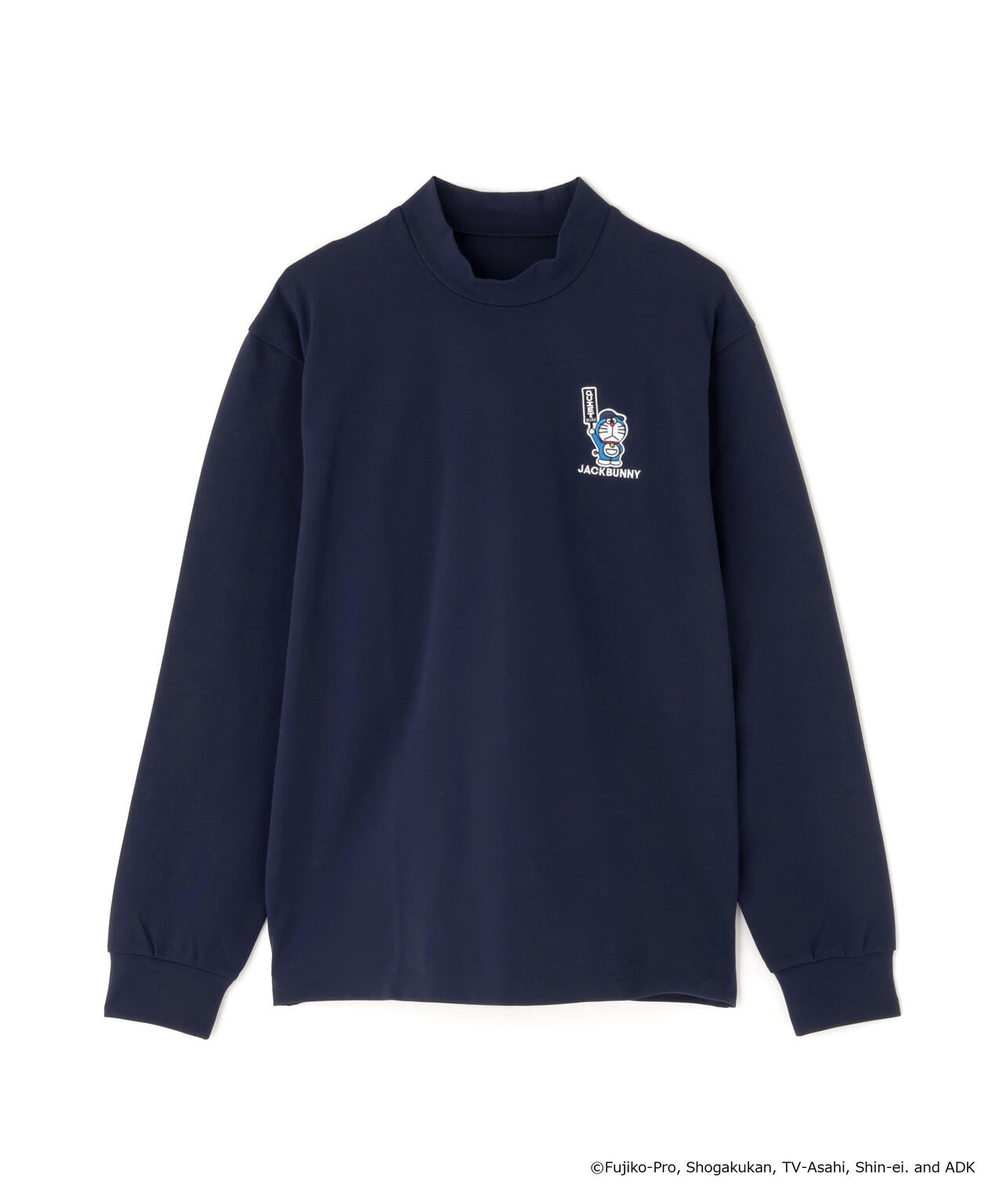 JACK BUNNN‼︎ ジャックバニー 長袖モックネックシャツ 総柄 サイズ0 ドラえもん】PE天竺長袖モックネックカットソー | Jack Bunny