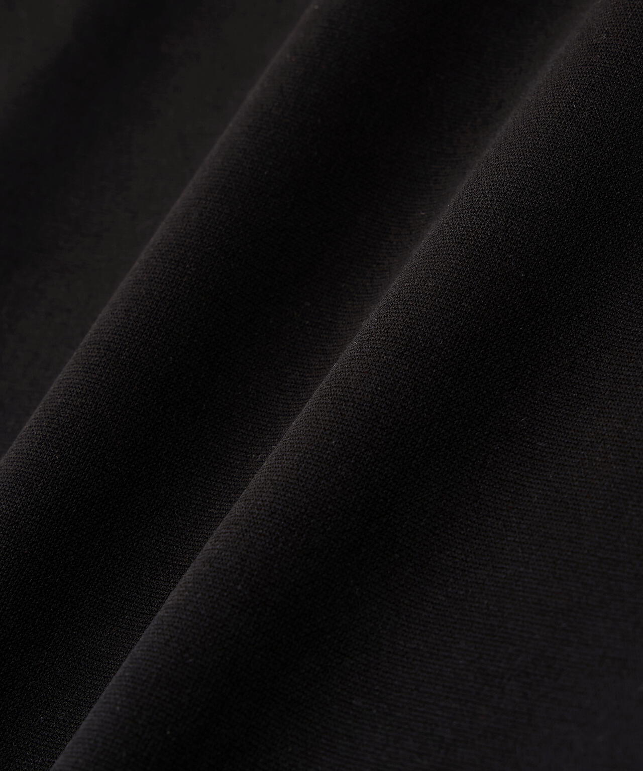 天竺ポンチ五分袖モックネック