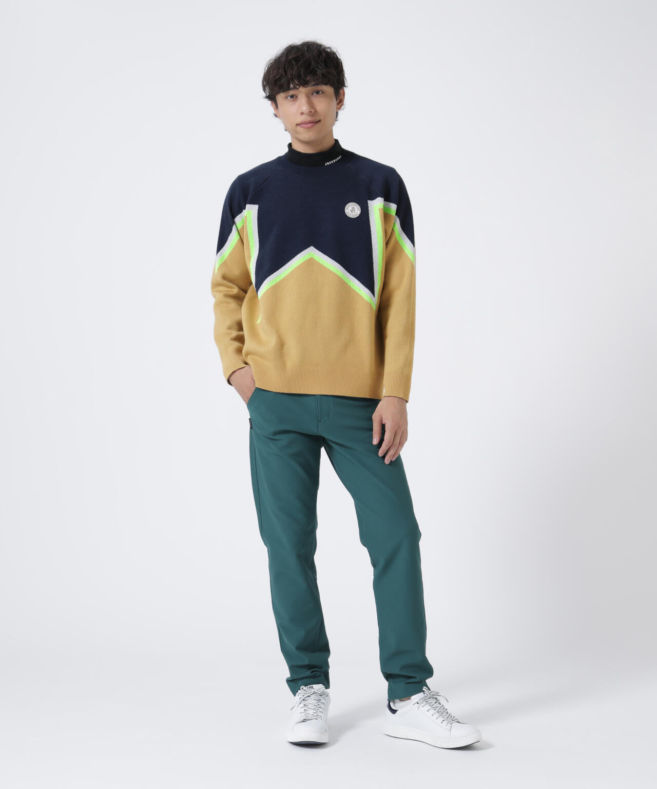 12Gダブルジャガード クルーネックニットプルオーバー | Jack Bunny