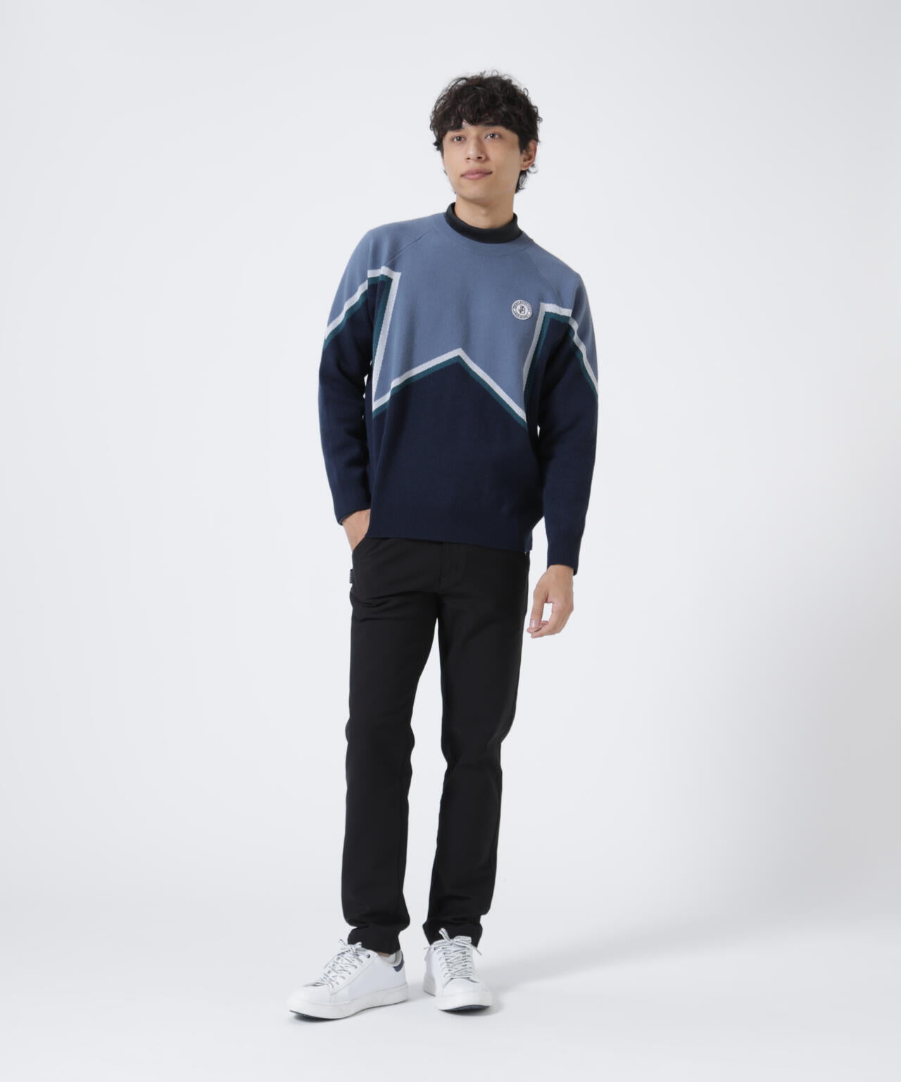 12Gダブルジャガード クルーネックニットプルオーバー | Jack Bunny