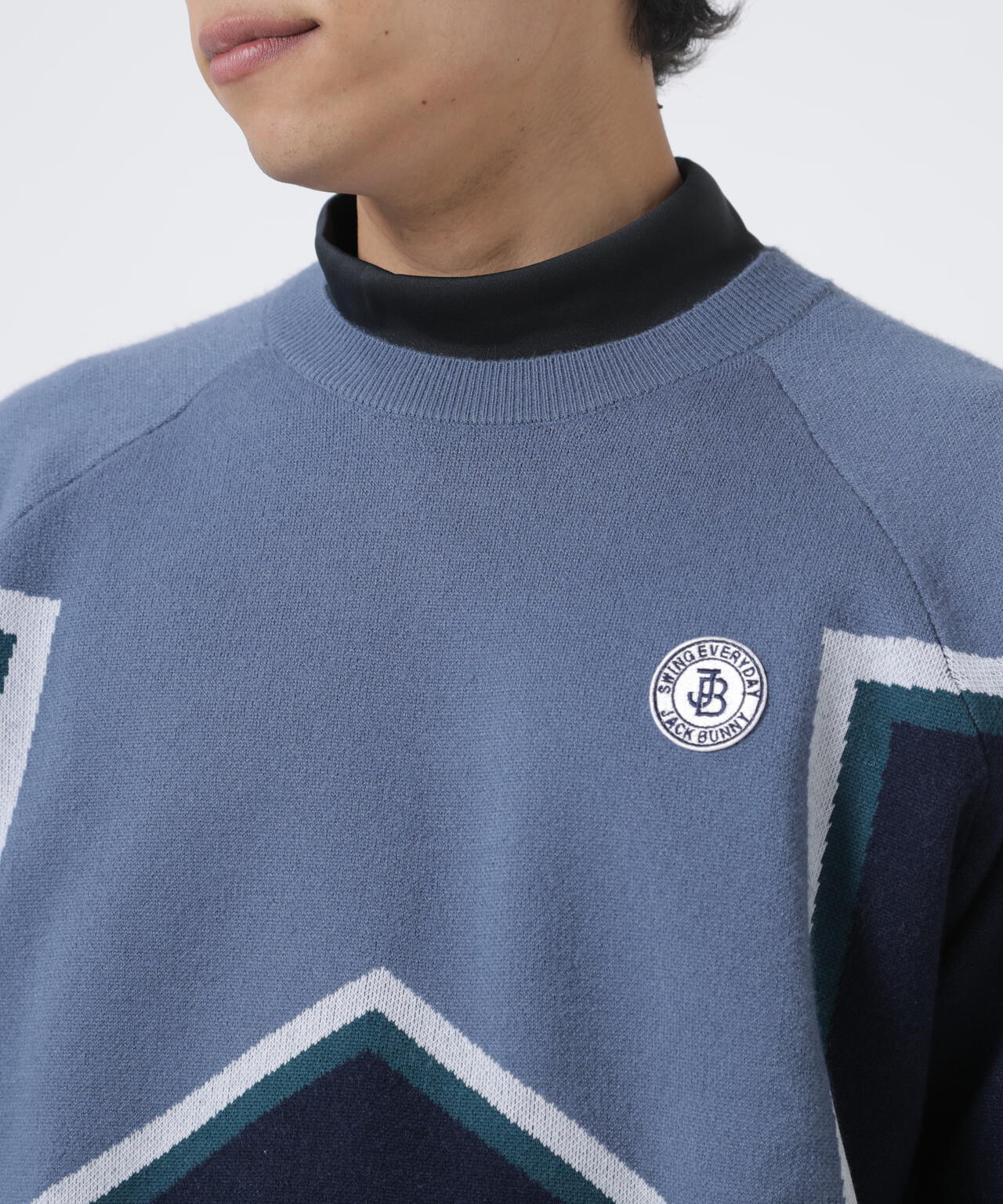 12Gダブルジャガード クルーネックニットプルオーバー | Jack