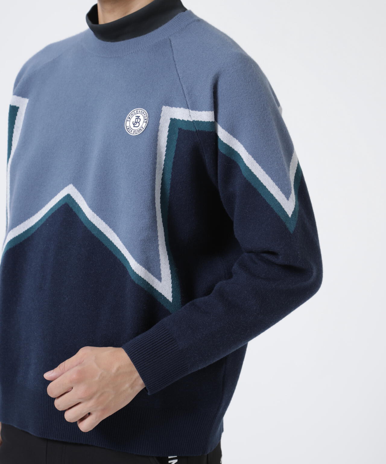 12Gダブルジャガード クルーネックニットプルオーバー | Jack