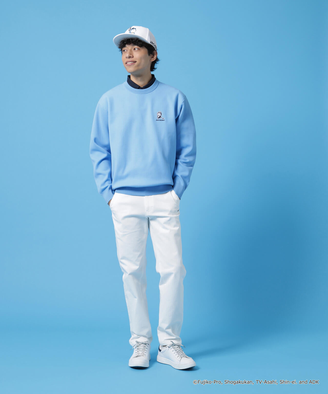 ドラえもん】ダブルジャガードクルーネックニットプルオーバー | Jack