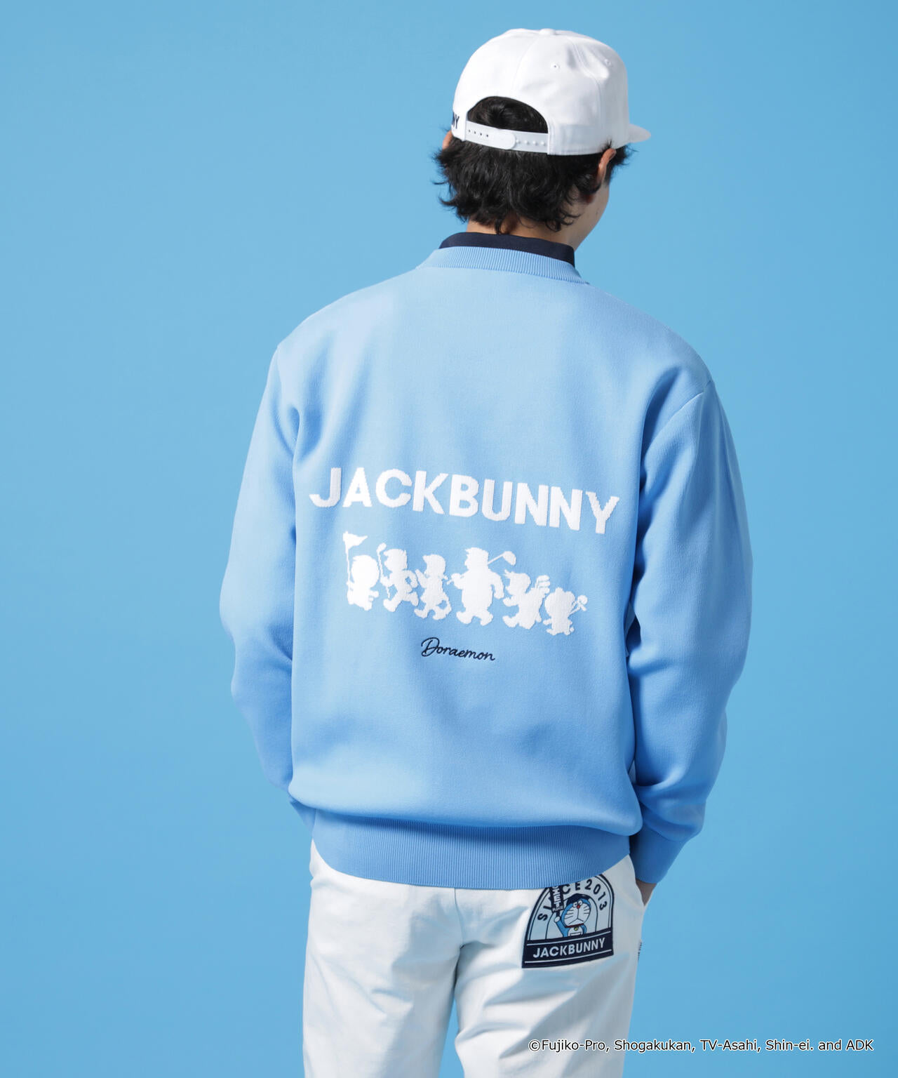 【ドラえもん】ダブルジャガードクルーネックニットプルオーバー