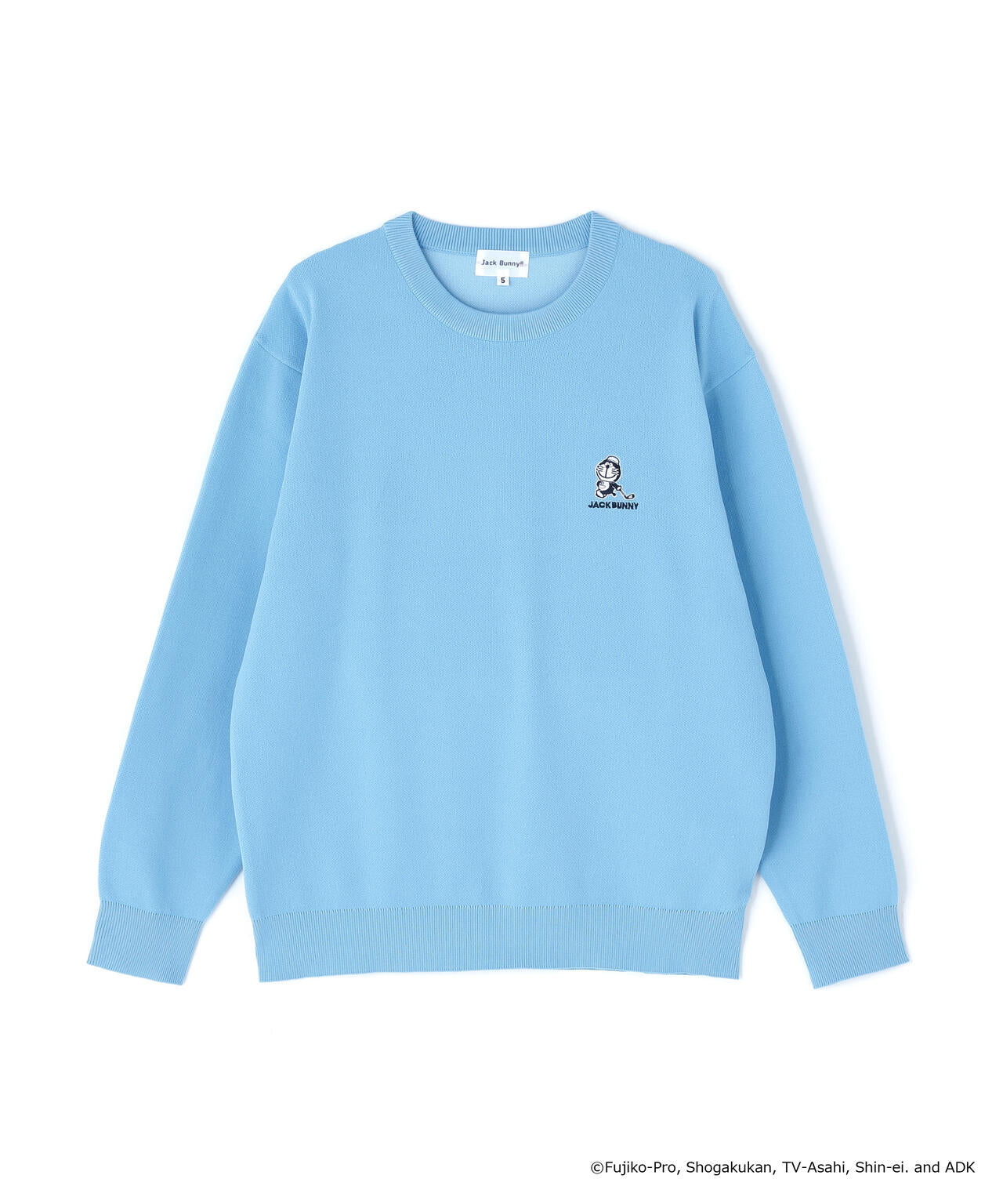 【ドラえもん】ダブルジャガードクルーネックニットプルオーバー