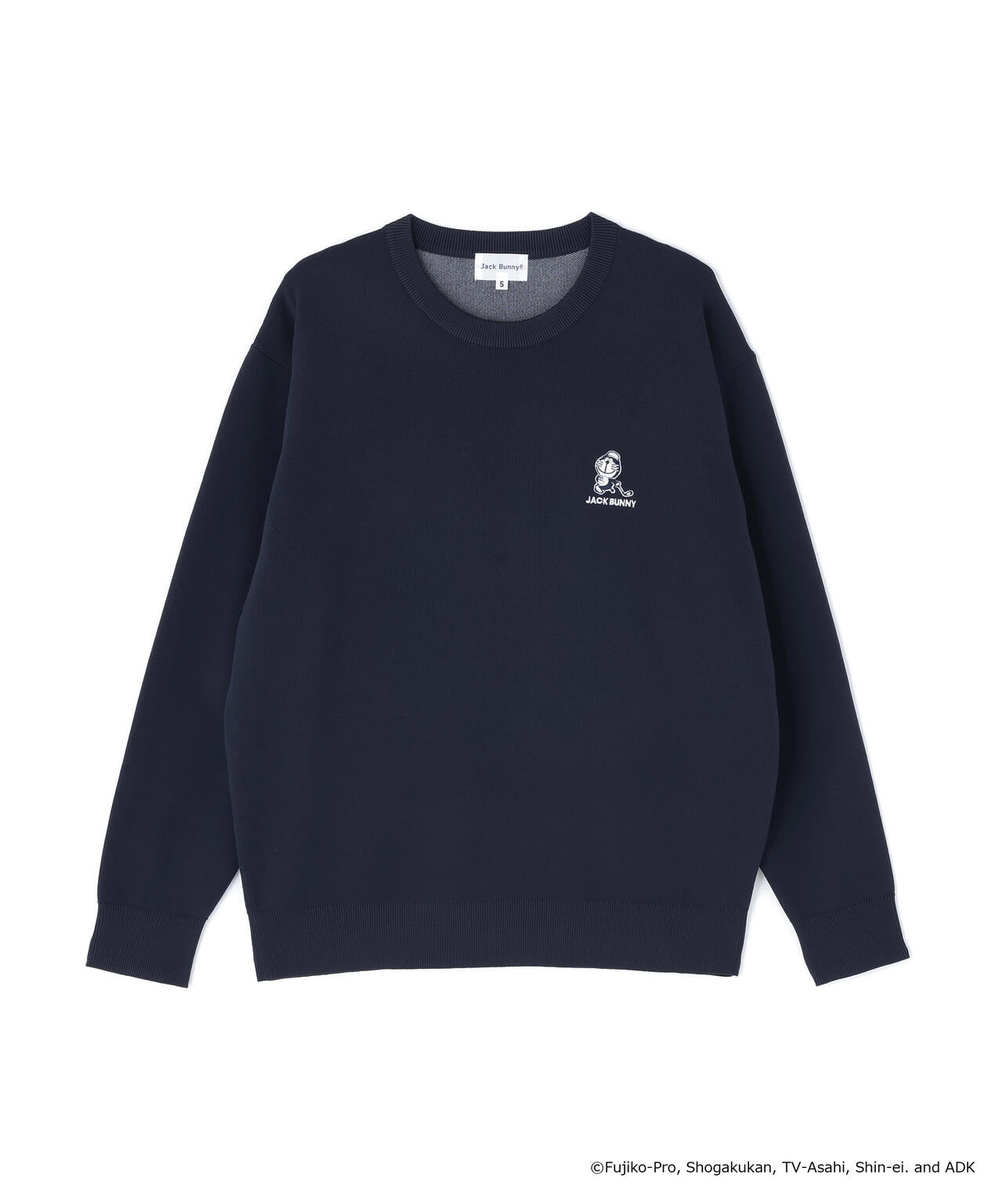 【ドラえもん】ダブルジャガードクルーネックニットプルオーバー