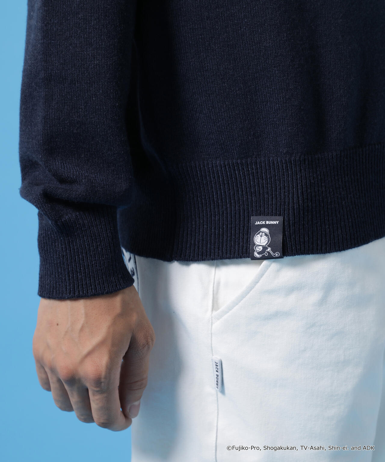 ドラえもん】ダブルジャガードハーフジップニットプルオーバー | Jack